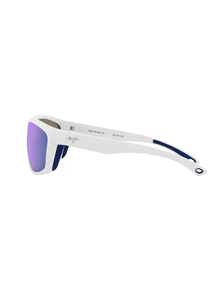 Унисекс поляризованные солнцезащитные очки, Nuu Landing Mj000735 Maui Jim — изображение 2 из 8, белый синий