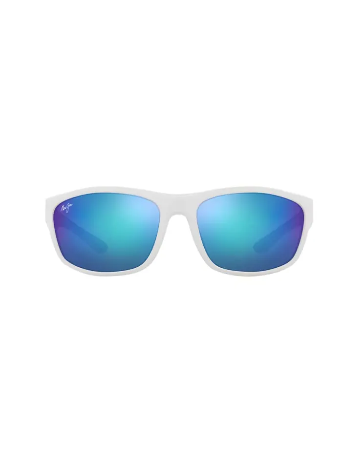 Унисекс поляризованные солнцезащитные очки, Nuu Landing Mj000735 Maui Jim — изображение 3 из 8, белый синий