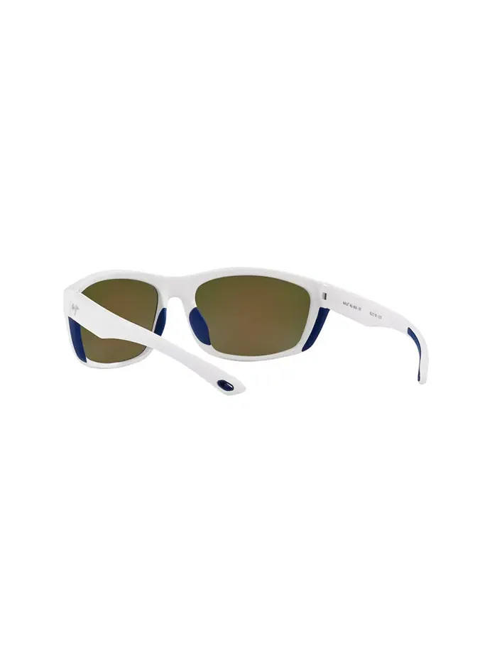 Унисекс поляризованные солнцезащитные очки, Nuu Landing Mj000735 Maui Jim — изображение 4 из 8, белый синий