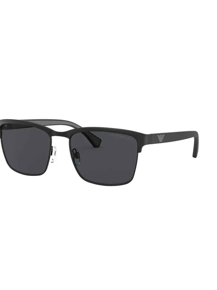 Мужские солнцезащитные очки Emporio Armani Matte Black — изображение 1 из 5, черный