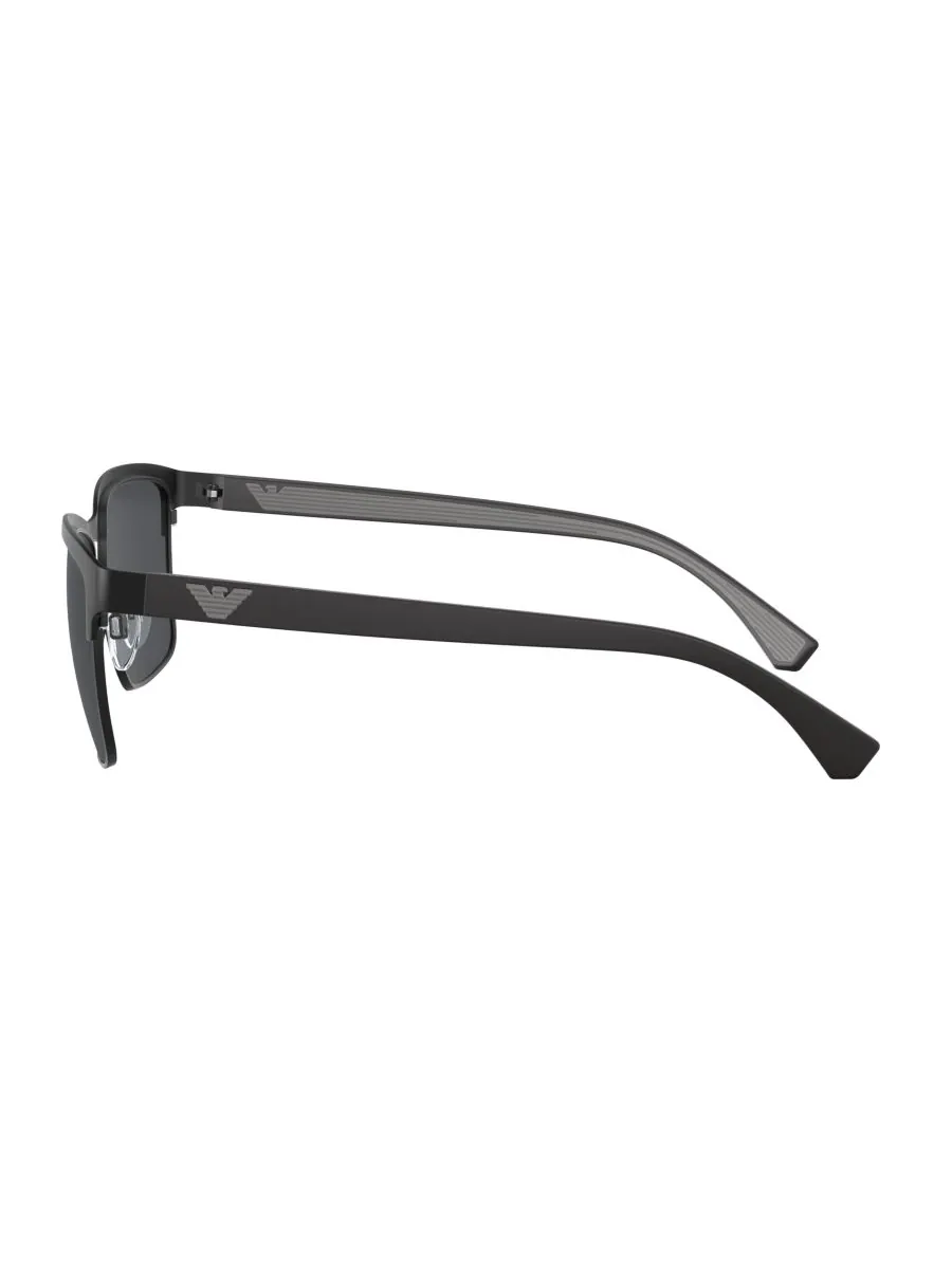 Мужские солнцезащитные очки Emporio Armani Matte Black — изображение 3 из 5, черный