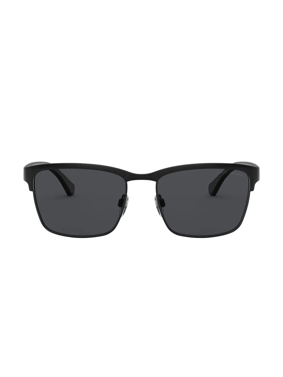 Мужские солнцезащитные очки Emporio Armani Matte Black — изображение 4 из 5, черный