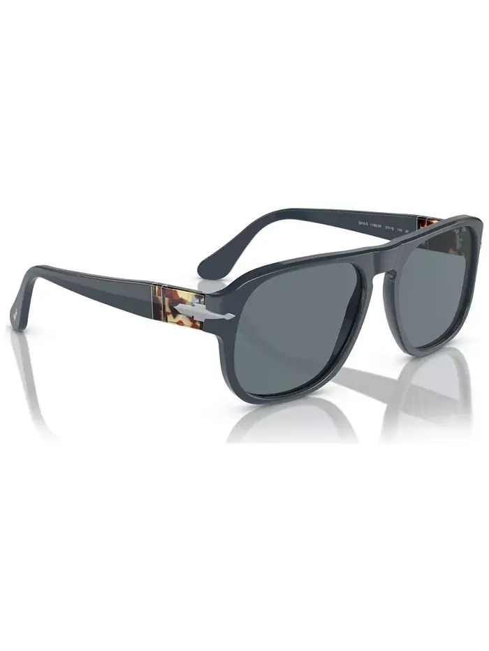 Унисекс поляризованные солнцезащитные очки, 0PO3310S11893R57W 57 Persol — изображение 4 из 8, синий