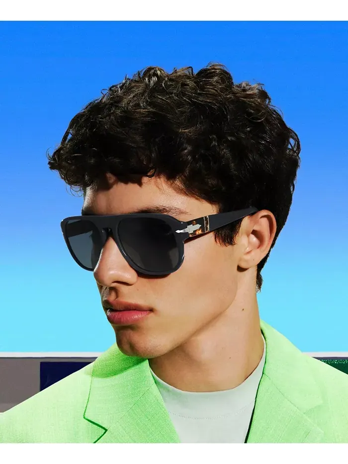 Унисекс поляризованные солнцезащитные очки, 0PO3310S11893R57W 57 Persol — изображение 8 из 8, синий