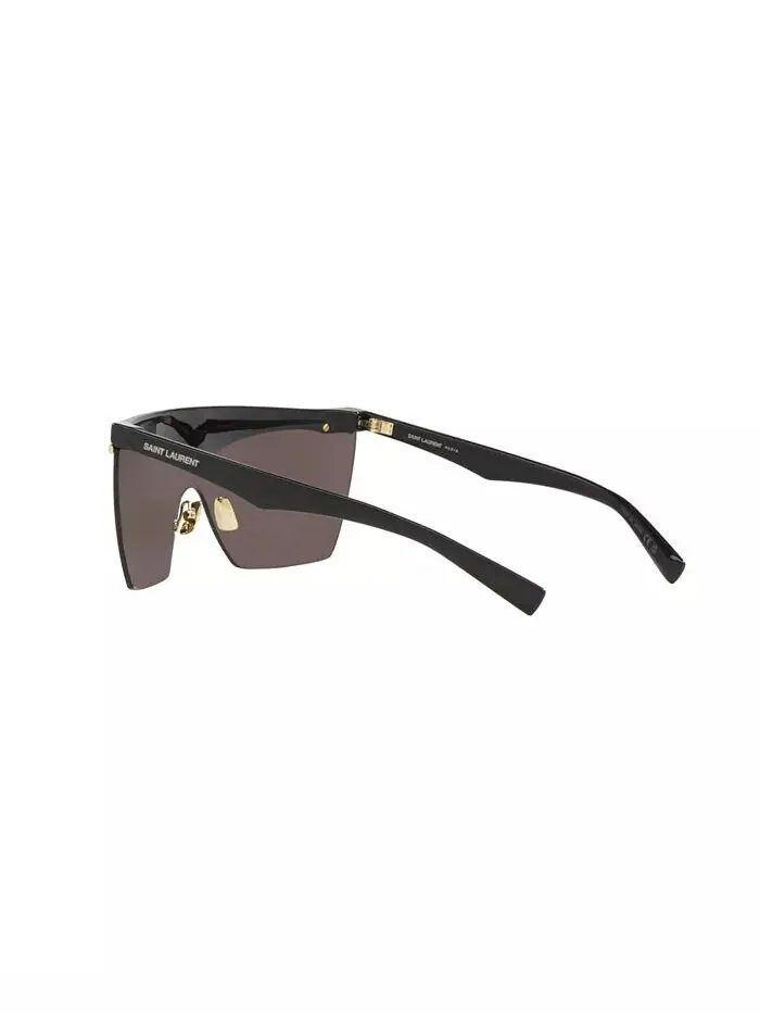 Женские солнцезащитные очки, маска SL 614 Saint Laurent — изображение 2 из 8, черный