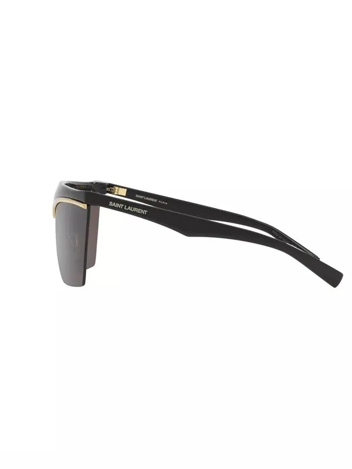 Женские солнцезащитные очки, маска SL 614 Saint Laurent — изображение 4 из 8, черный