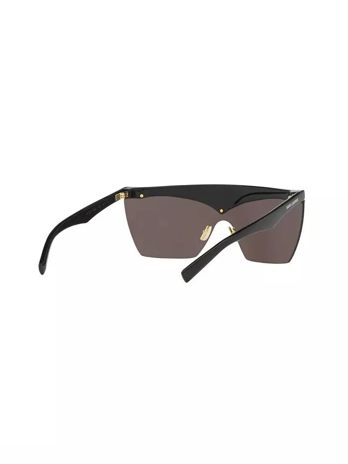 Женские солнцезащитные очки, маска SL 614 Saint Laurent — изображение 7 из 8, черный