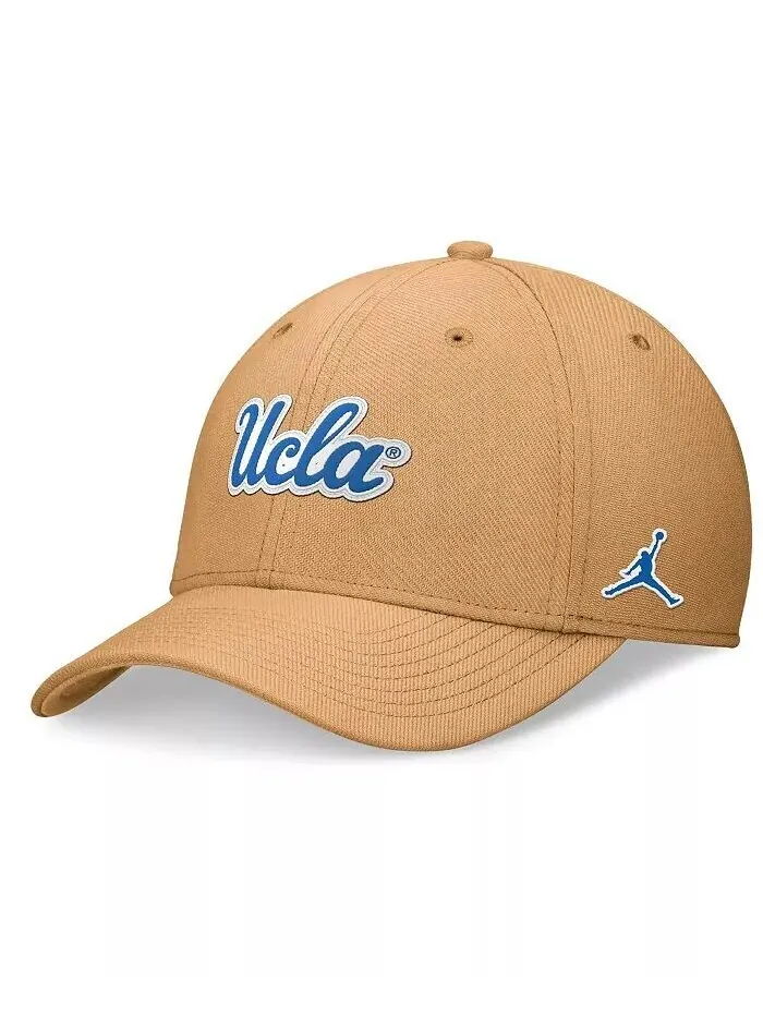 Мужская кепка Sideline Flex цвета хаки UCLA Bruins 2024 Jordan