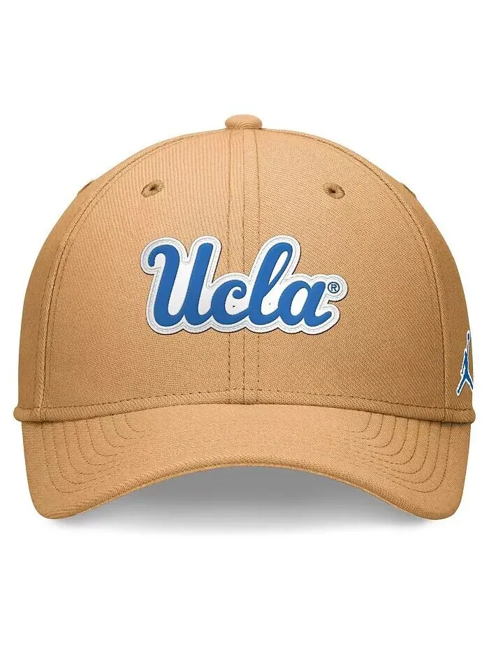 Мужская кепка Sideline Flex цвета хаки UCLA Bruins 2024 Jordan — изображение 2 из 4