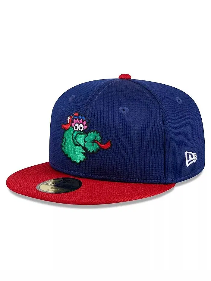 Мужская кепка темно-синего цвета Philadelphia Phillies 2024 Batting Practice 59FIFTY New Era — изображение 1 из 3