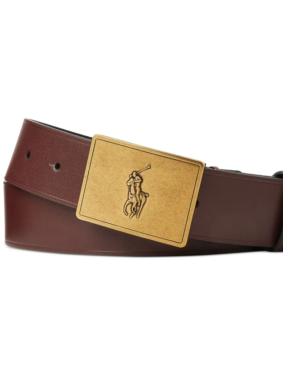 Мужской кожаный ремень Polo Ralph Lauren, Dk Brn — изображение 2 из 2