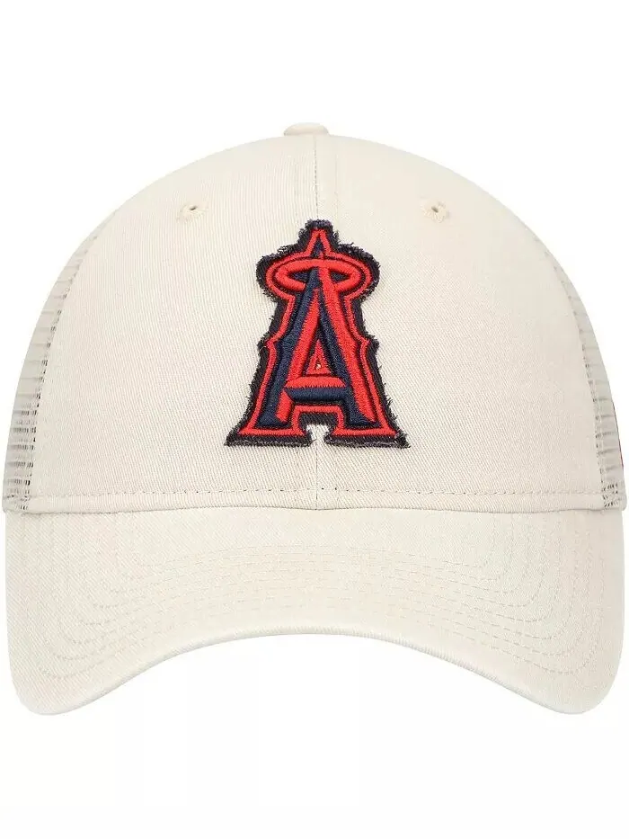 Мужская регулируемая кепка дальнобойщика Stone Los Angeles Angels Game Day 9TWENTY New Era — изображение 2 из 4, серый