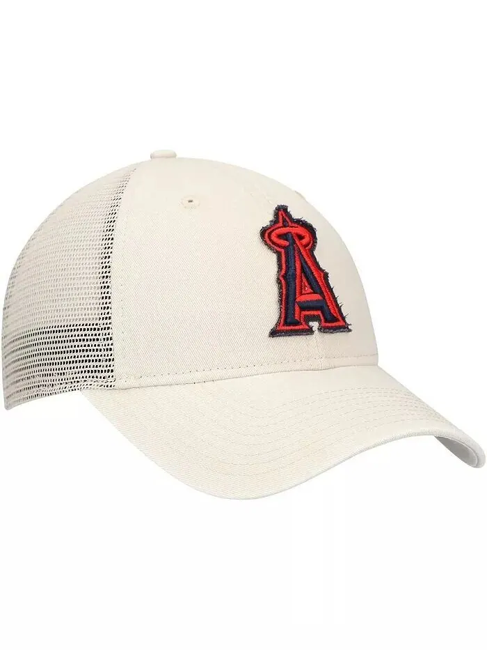 Мужская регулируемая кепка дальнобойщика Stone Los Angeles Angels Game Day 9TWENTY New Era — изображение 4 из 4, серый