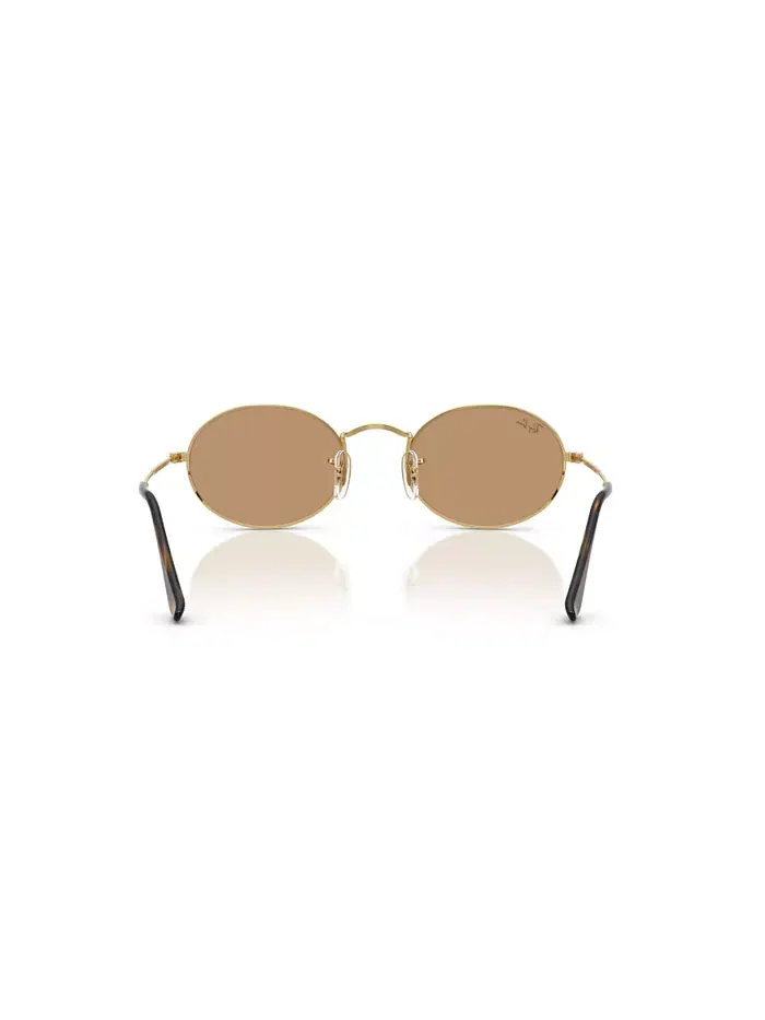 Унисекс овальные металлические солнцезащитные очки, RB3547 Ray-Ban — изображение 3 из 6, золотистый