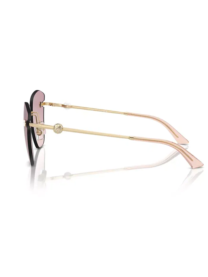 Женские солнцезащитные очки, JC4004HB Jimmy Choo — изображение 3 из 7, светлый золотистый