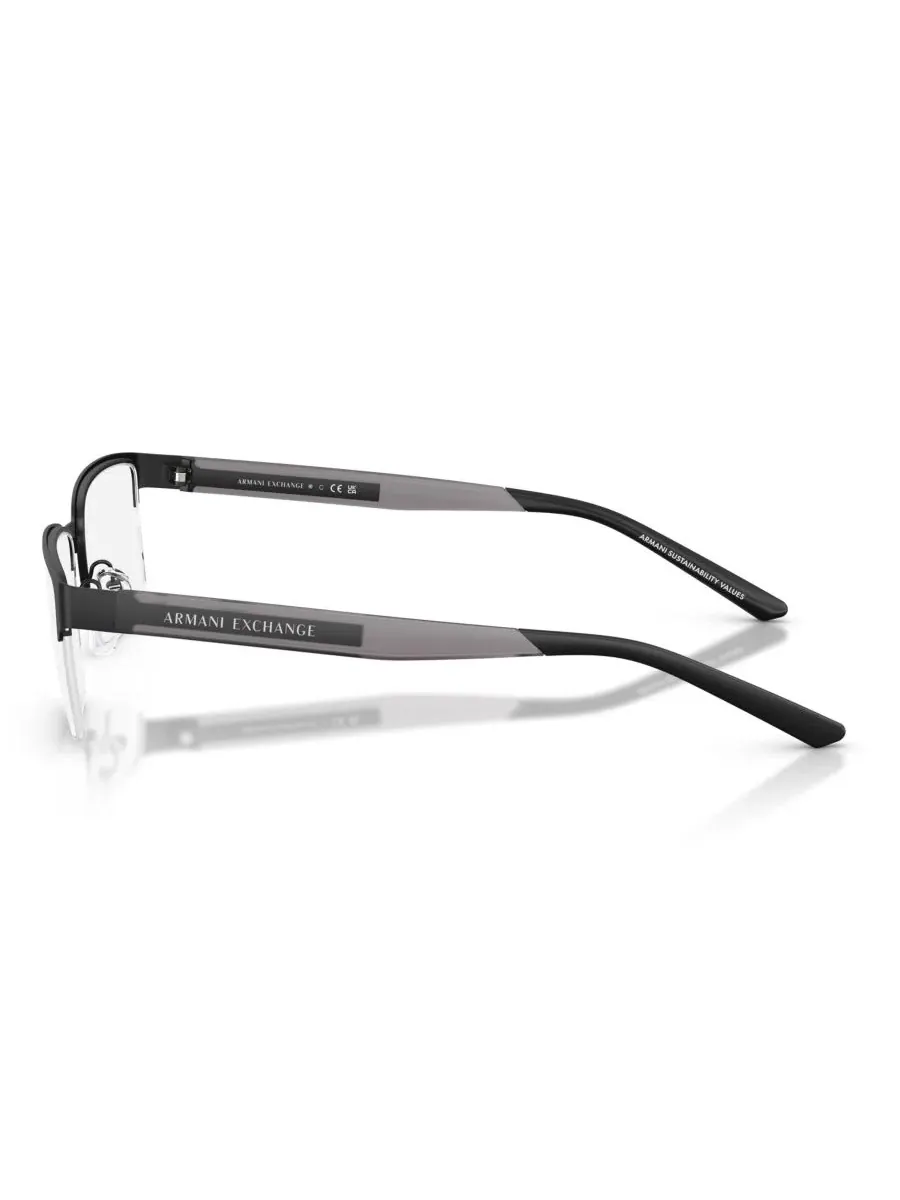 Мужские прямоугольные очки, AX1075 A|X Armani Exchange — изображение 3 из 5, черный