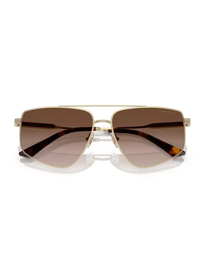 Женские солнцезащитные очки JC4011 Jimmy Choo — изображение 10 из 10, бледный золотистый