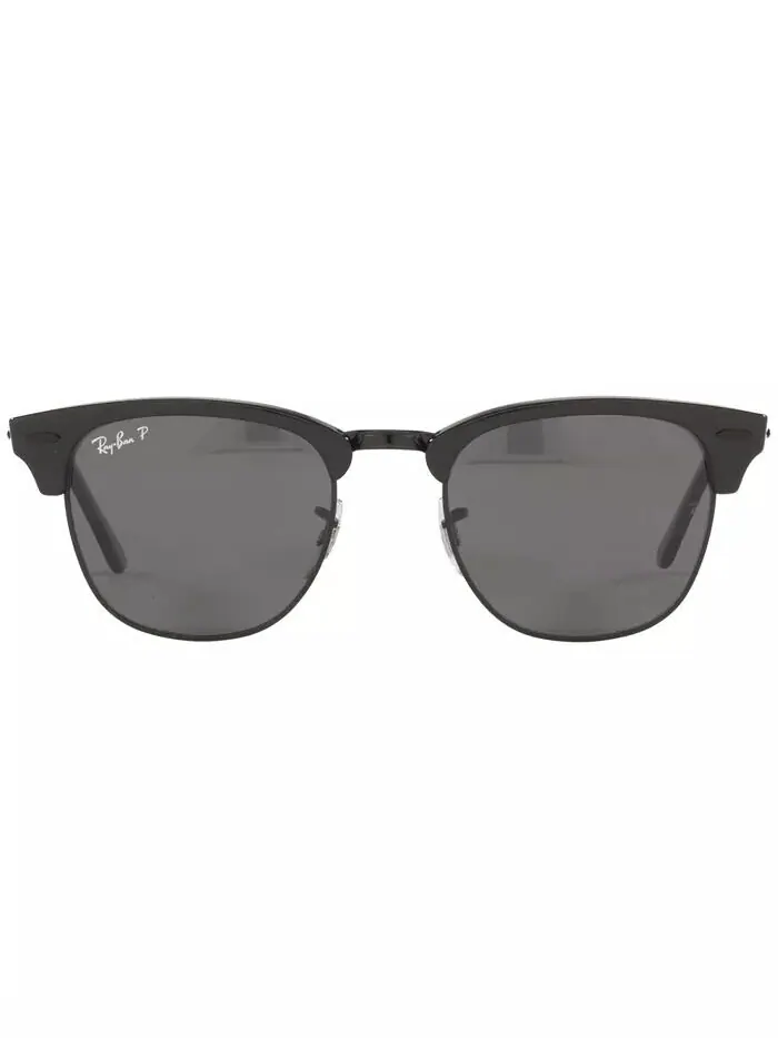 Поляризационные солнцезащитные очки, RB3016 CLUBMASTER Ray-Ban — изображение 2 из 6, черный