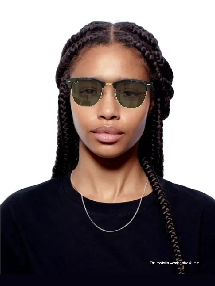 Мужские поляризованные солнцезащитные очки Club Master, RB3016 Ray-Ban — изображение 8 из 9, черный