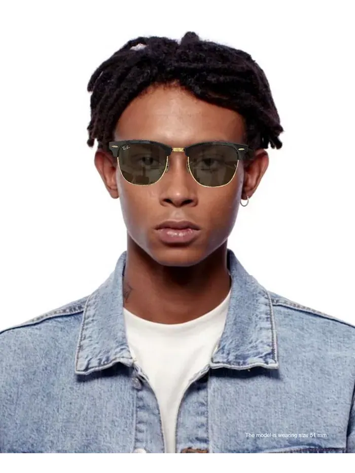 Мужские поляризованные солнцезащитные очки Club Master, RB3016 Ray-Ban — изображение 9 из 9, черный