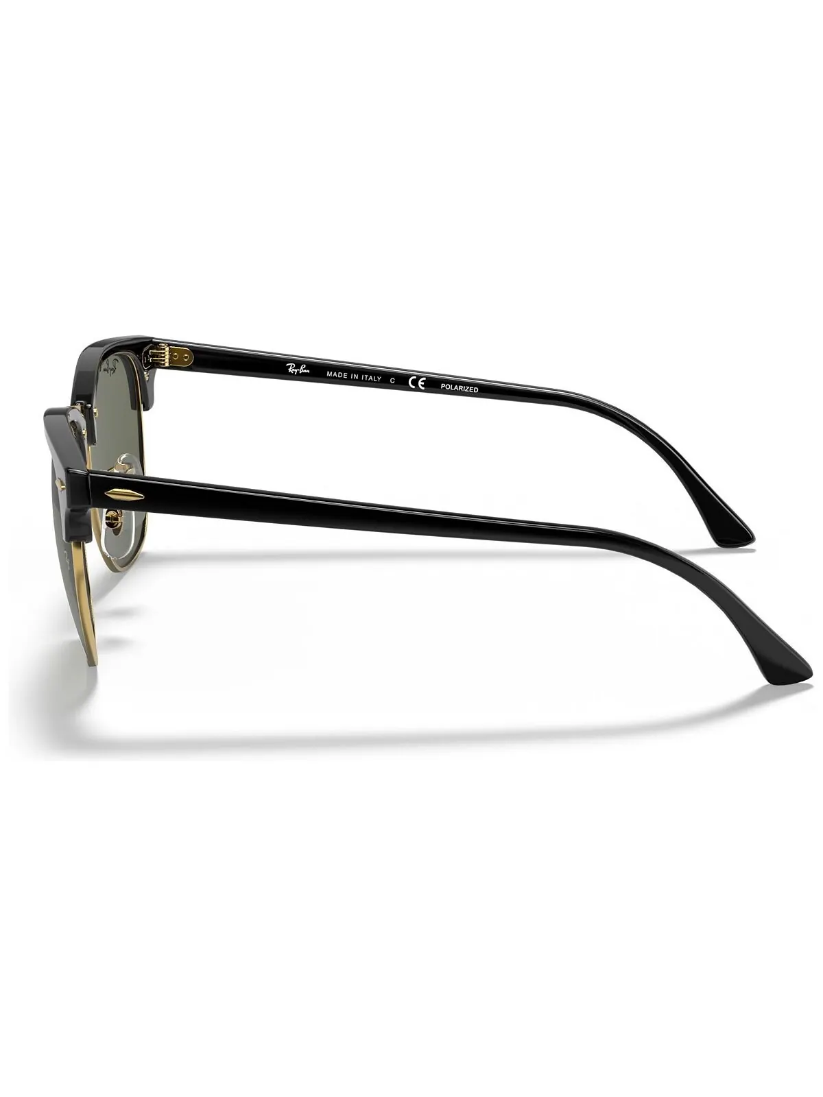 Поляризационные солнцезащитные очки, RB3016 CLUBMASTER Ray-Ban — изображение 2 из 8, черный