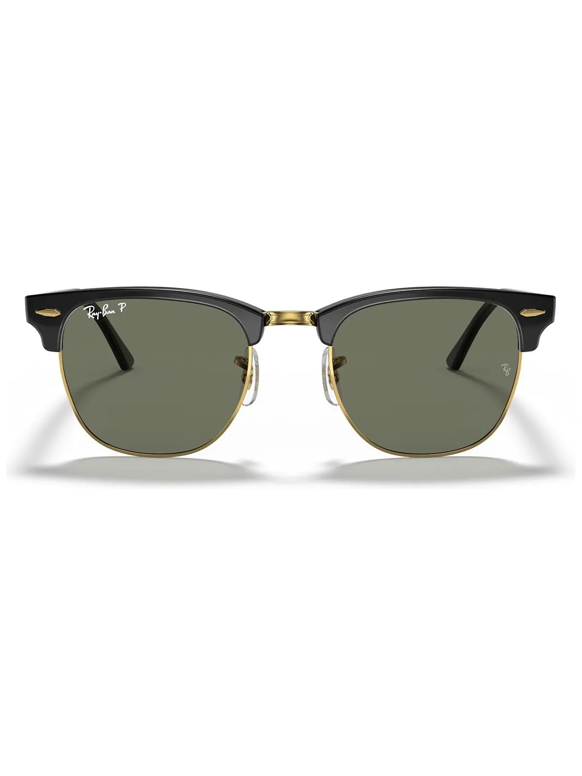 Поляризационные солнцезащитные очки, RB3016 CLUBMASTER Ray-Ban — изображение 3 из 8, черный