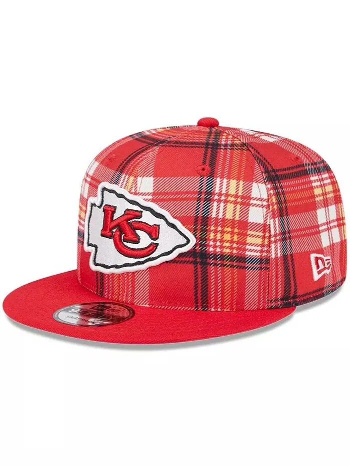 Мужская красная бейсболка Kansas City Chiefs 2024 Sideline Statement 9FIFTY Snapback New Era