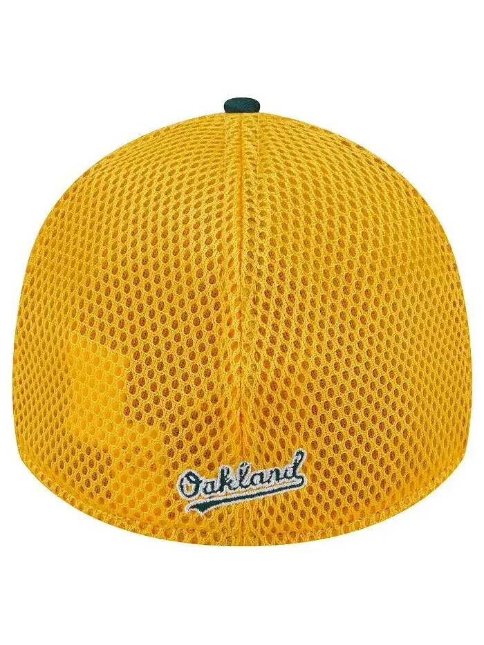 Мужская зеленая кепка Oakland Athletics Neo 39THIRTY Flex New Era — изображение 3 из 4, зеленый