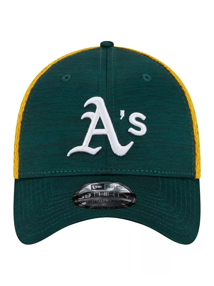 Мужская зеленая шапка Oakland Athletics Neo 39THIRTY Flex New Era — изображение 2 из 4