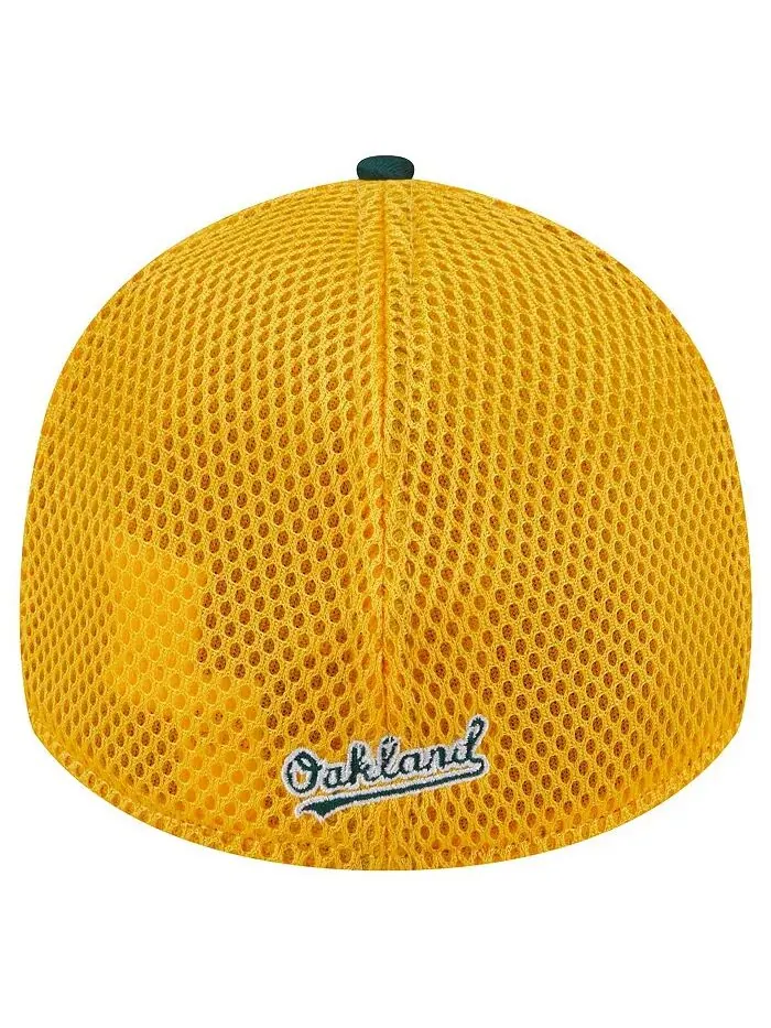 Мужская зеленая шапка Oakland Athletics Neo 39THIRTY Flex New Era — изображение 3 из 4