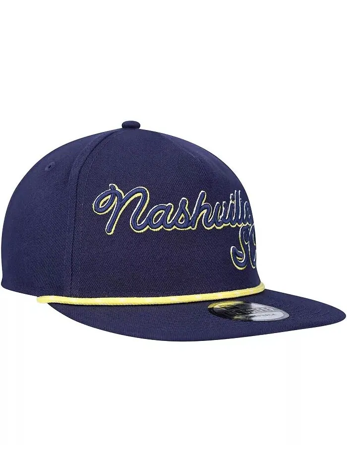 Мужская темно-синяя регулируемая кепка для гольфа Nashville SC Script New Era — изображение 2 из 4