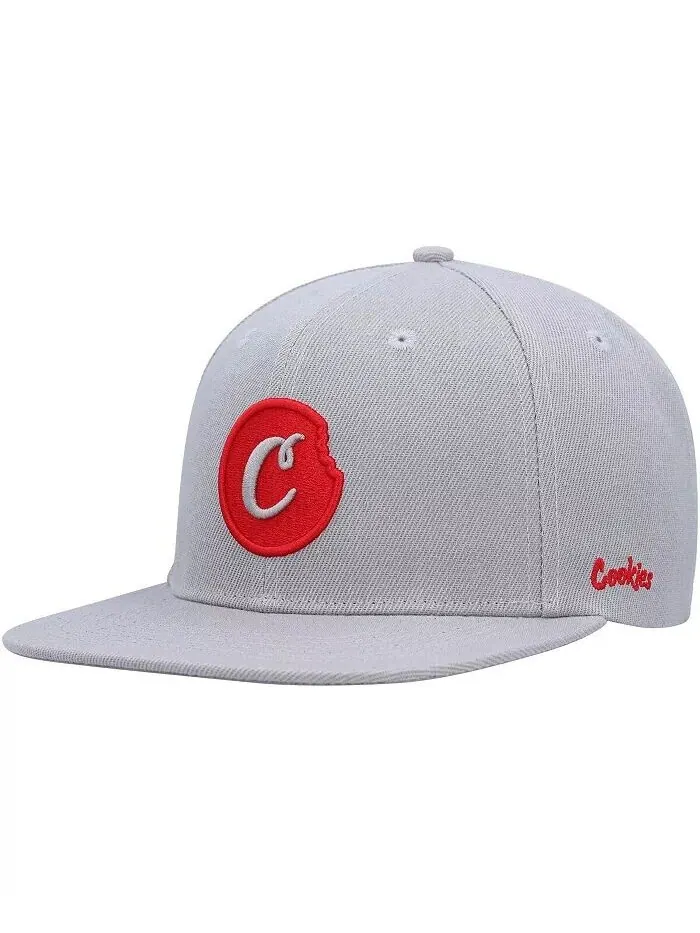 Мужская серая шляпа Snapback C-Bite Cookies — серый