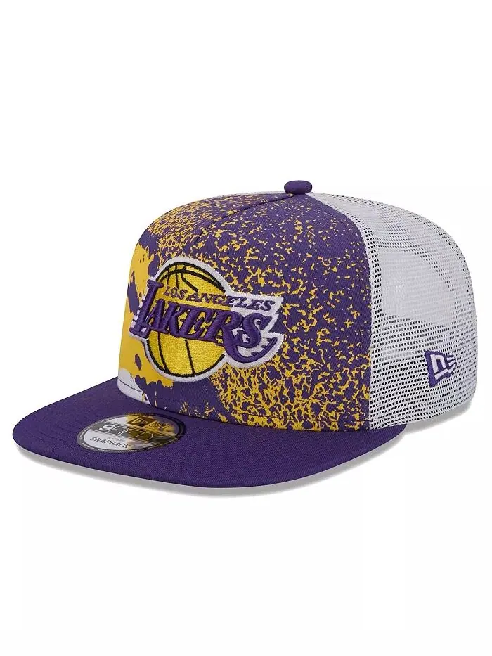 Мужская фиолетовая бейсболка Los Angeles Lakers Court Sport Speckle 9FIFTY Snapback New Era