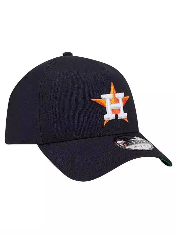 Мужская темно-синяя кепка Houston Astros Team Color A-Frame 9Forty Adjustable New Era — изображение 2 из 4