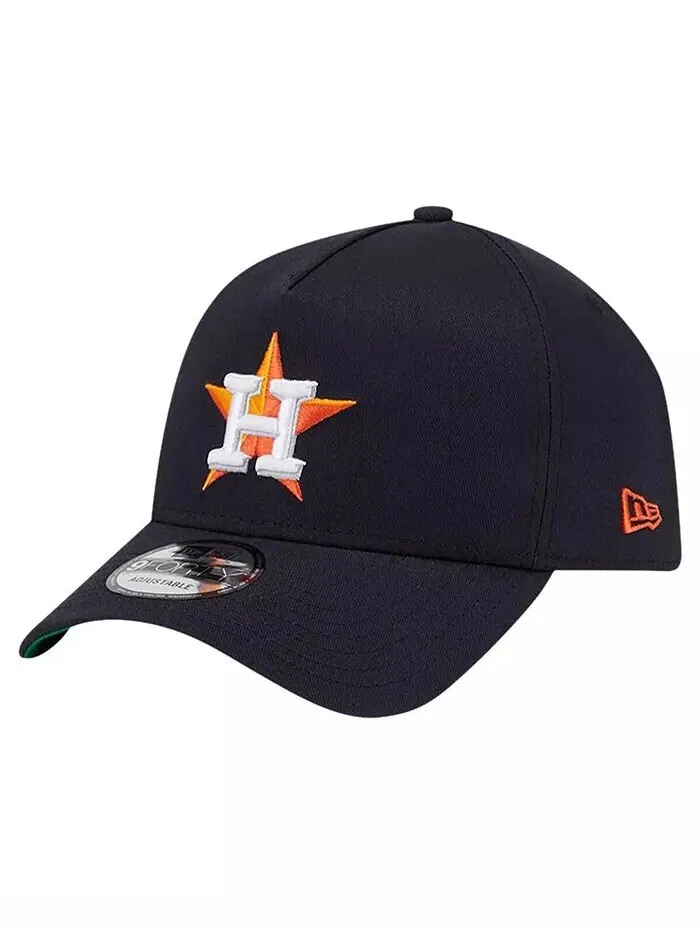 Мужская темно-синяя регулируемая шляпа Houston Astros Team цвета А-образной рамки 9Forty New Era — изображение 1 из 4