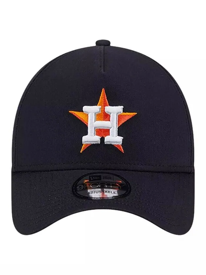 Мужская темно-синяя регулируемая шляпа Houston Astros Team цвета А-образной рамки 9Forty New Era — изображение 4 из 4