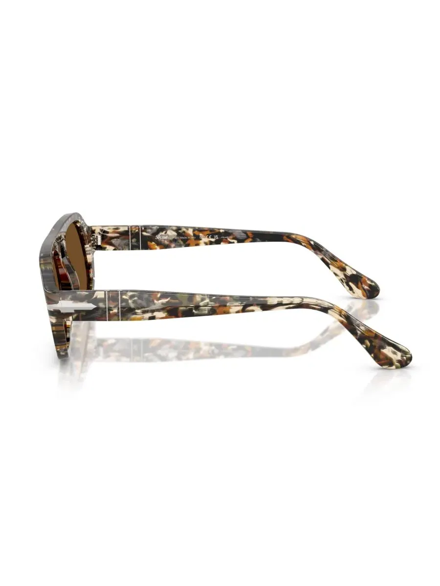Очки солнцезащитные пилот с ацетатной оправой PO3369S Persol — изображение 4 из 6, коричневый/черный