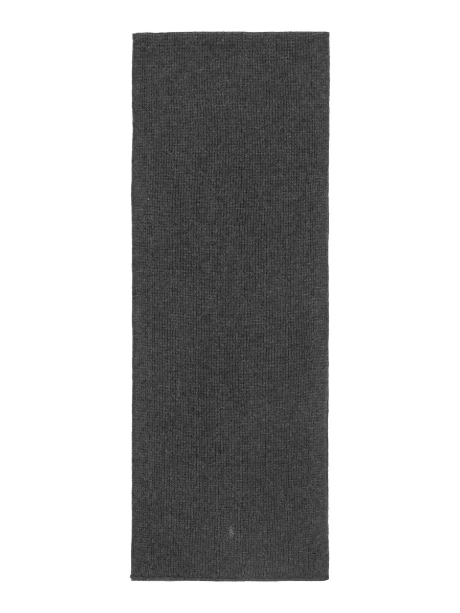 Шарф Wool Blend Spa Thermal Knit Polo Ralph Lauren — изображение 3 из 4, серый