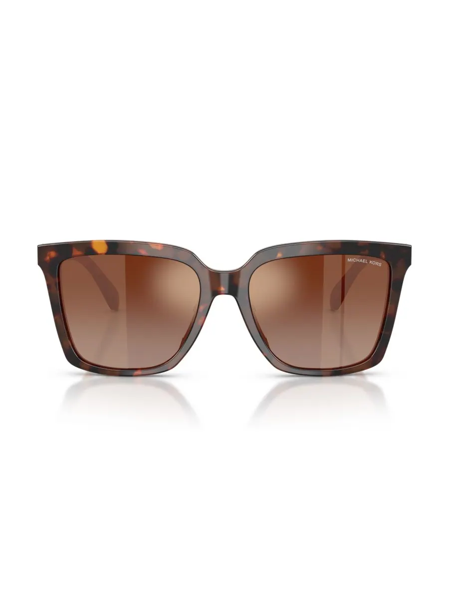 Женские квадратные солнцезащитные очки, Menaggio MK2256U Michael Kors, Luggage Tortoise — изображение 2 из 5