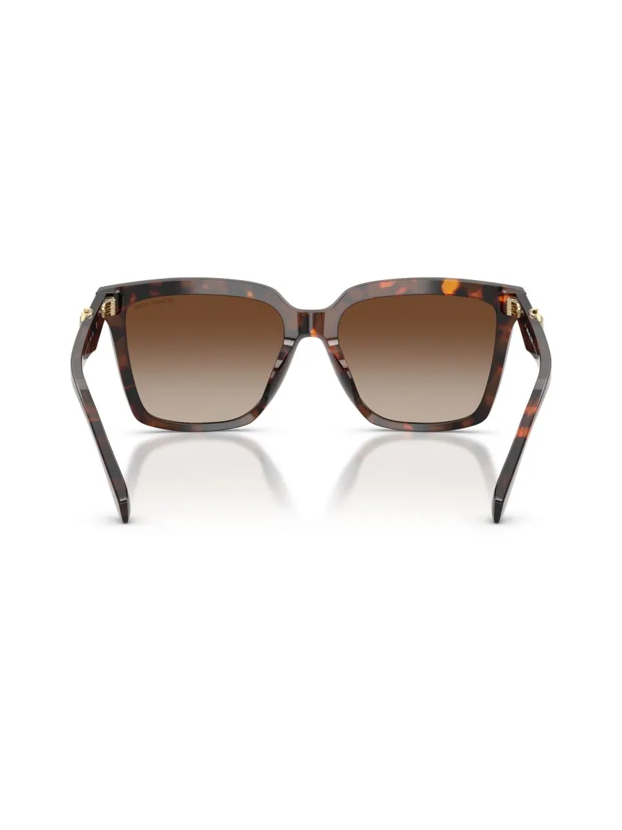 Женские квадратные солнцезащитные очки, Menaggio MK2256U Michael Kors, Luggage Tortoise — изображение 4 из 5