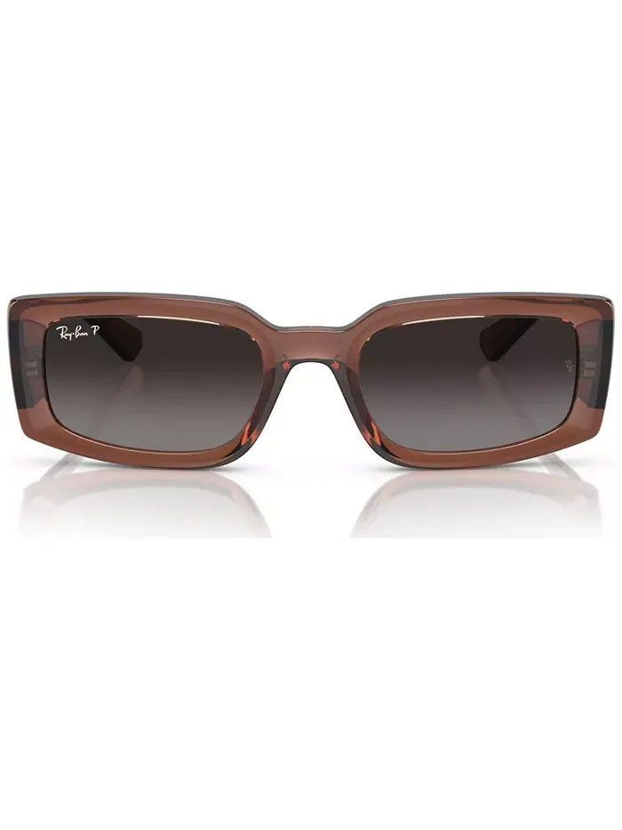 Унисекс поляризованные солнцезащитные очки, Kiliane Ray-Ban — изображение 3 из 8, прозрачный коричневый