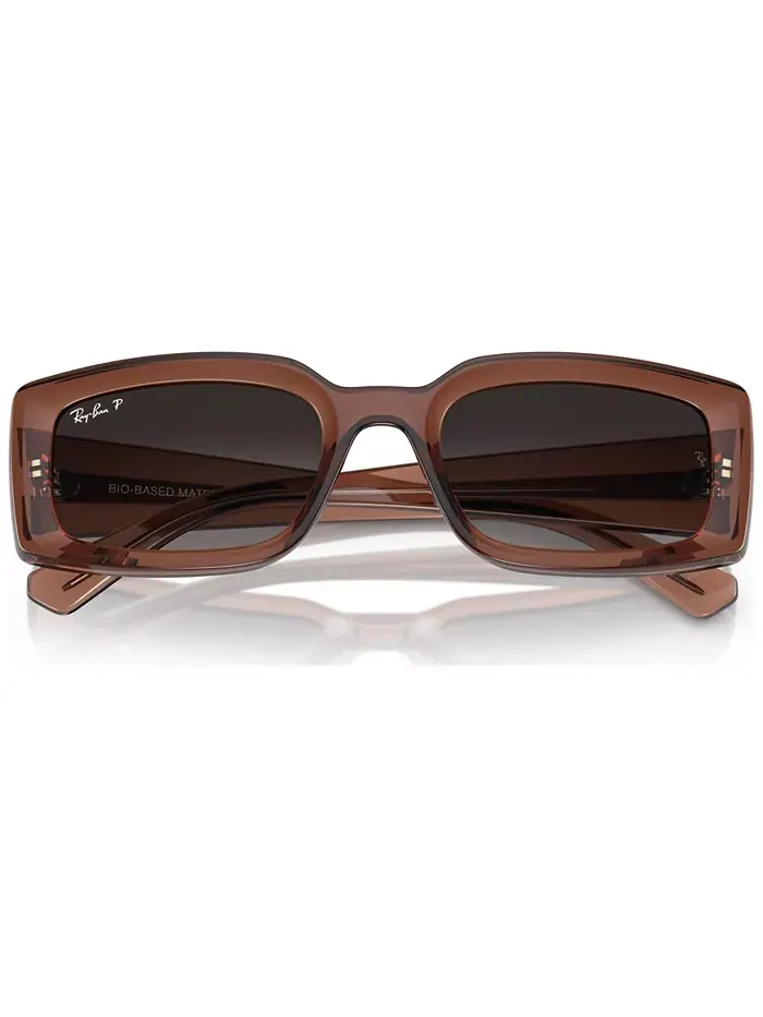 Унисекс поляризованные солнцезащитные очки, Kiliane Ray-Ban — изображение 6 из 8, прозрачный коричневый