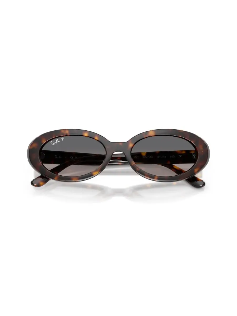 Женские поляризованные солнцезащитные очки, RB2223 Ray-Ban — изображение 5 из 8, коричневый