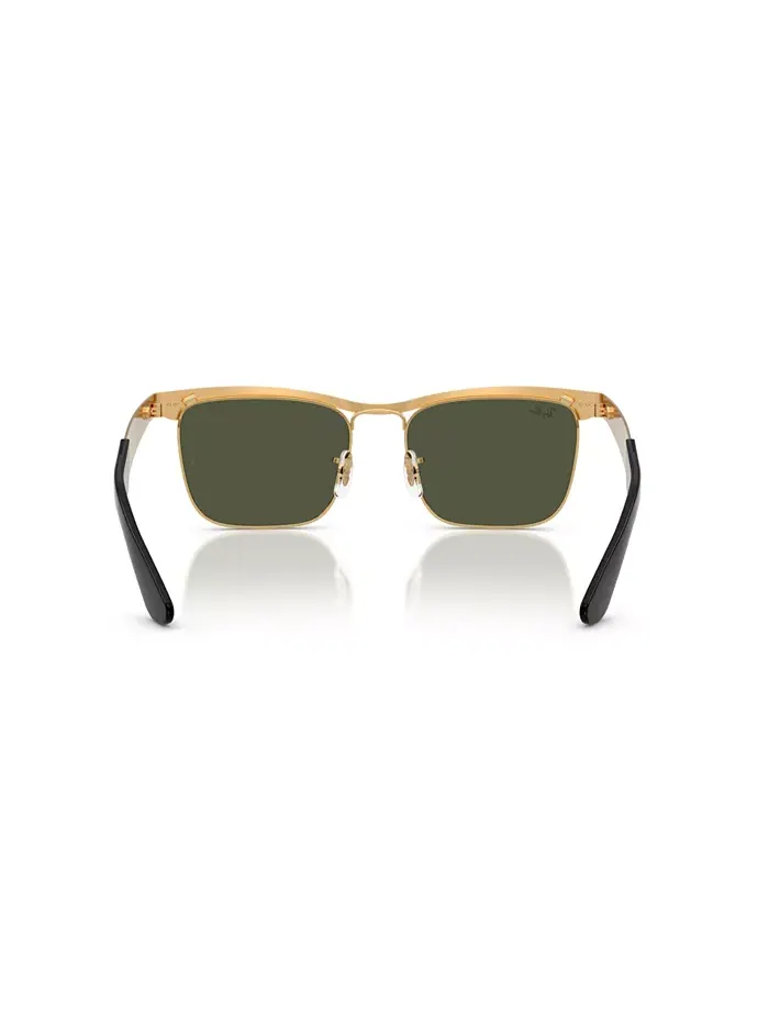 Унисекс солнцезащитные очки Wayfarer Deluxe, RB3875 Ray-Ban — изображение 3 из 5, золотистый
