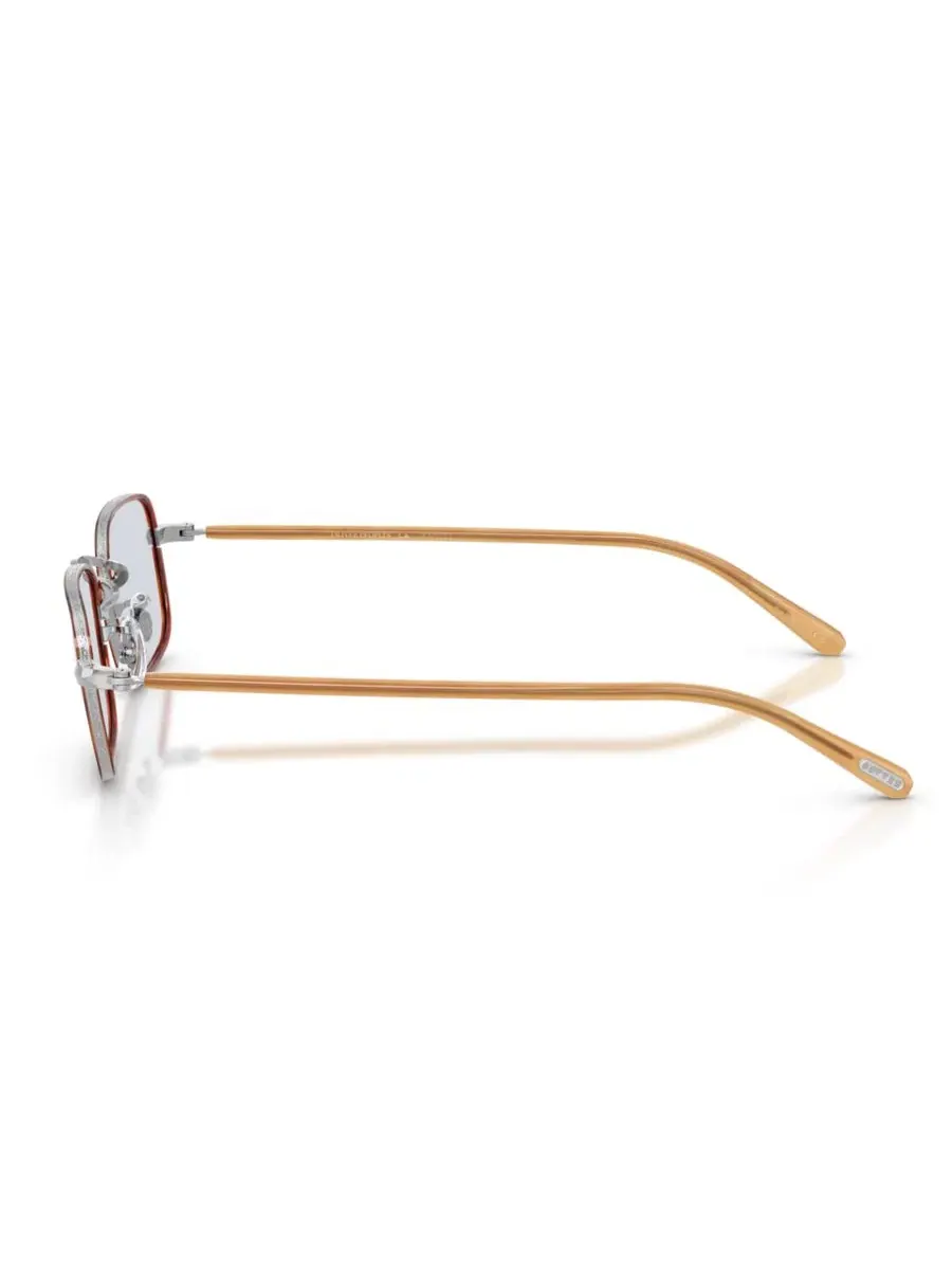 Оправы очковые прямоугольные титановые Brymer Oliver Peoples — изображение 3 из 6, серебристый