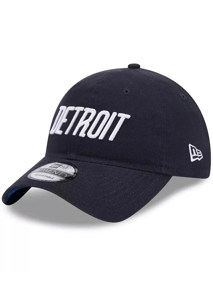 Мужская темно-синяя кепка Detroit Tigers 2024 City Connect 9TWENTY Adjustable New Era