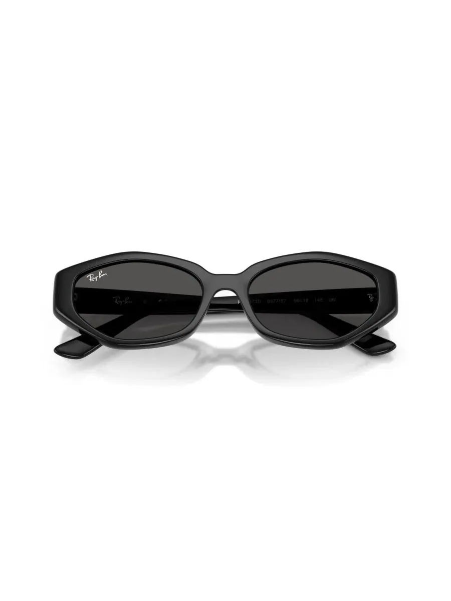 Солнцезащитные очки геометрической формы RB4473D Ray-Ban — изображение 5 из 7, черный