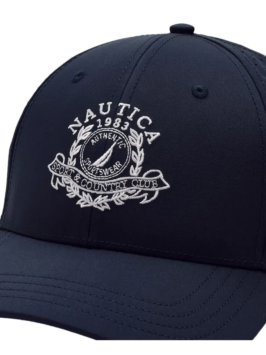 Кепка с вышитым логотипом Crest Performance Nautica — изображение 3 из 3, темно-синий