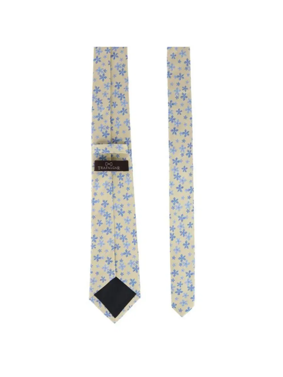 Галстук-бабочка Weldon Floral из шелка TRAFALGAR — изображение 3 из 4, желтый