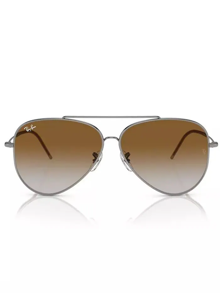 Солнцезащитные очки унисекс, градиент Aviator Reverse RBR0101 Ray-Ban — изображение 2 из 6, серый
